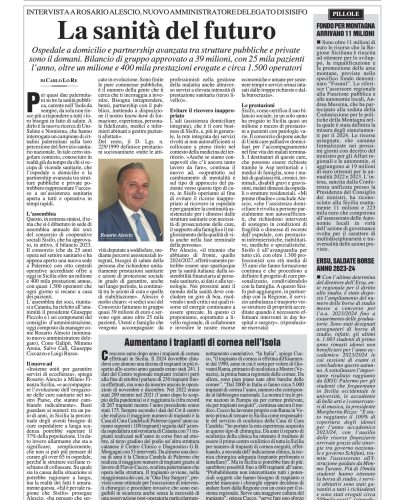 Milano Finanza Sicilia del 7/12/2024